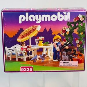 RARE Vintage 1997 PLAYMOBIL 5326 Victorian Mansion Patio Set NIB Dollhouse